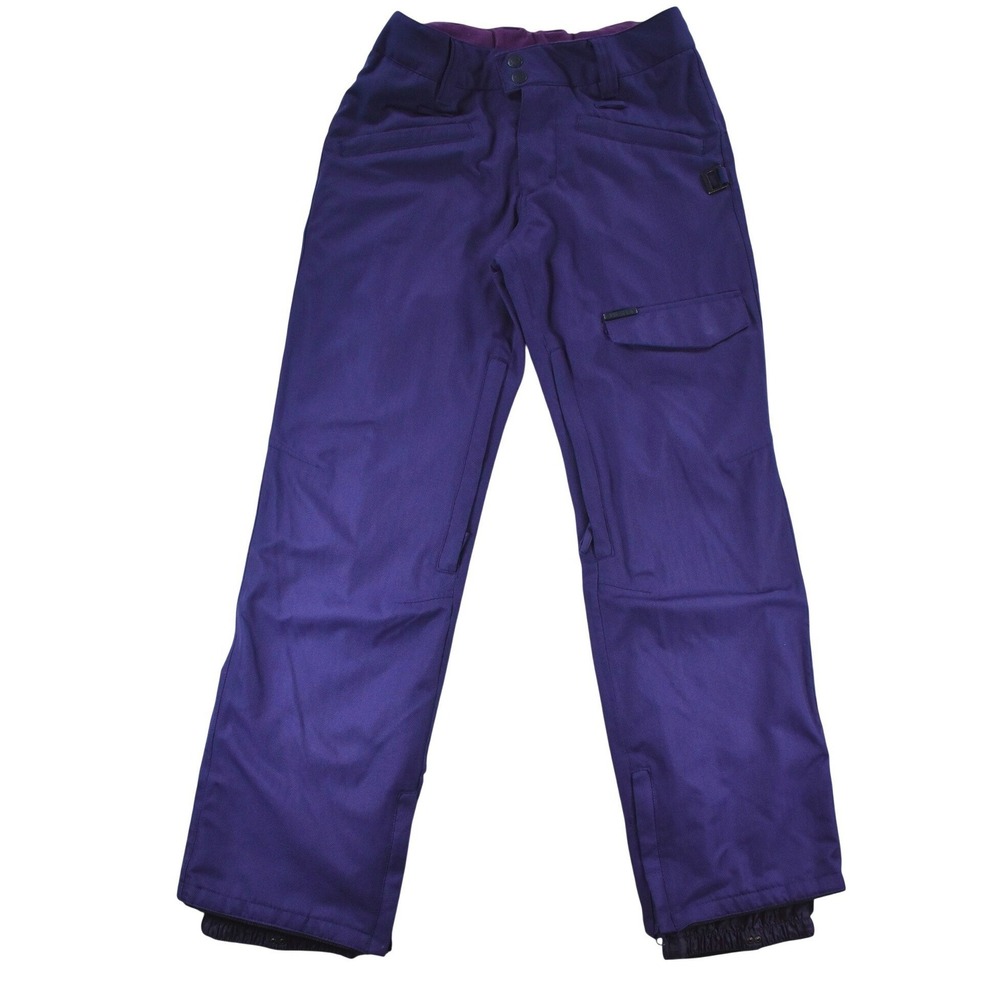 Empyre Womens Purple Herringbone Snow Board Pants 10K Waterproof Ski Snowboard S